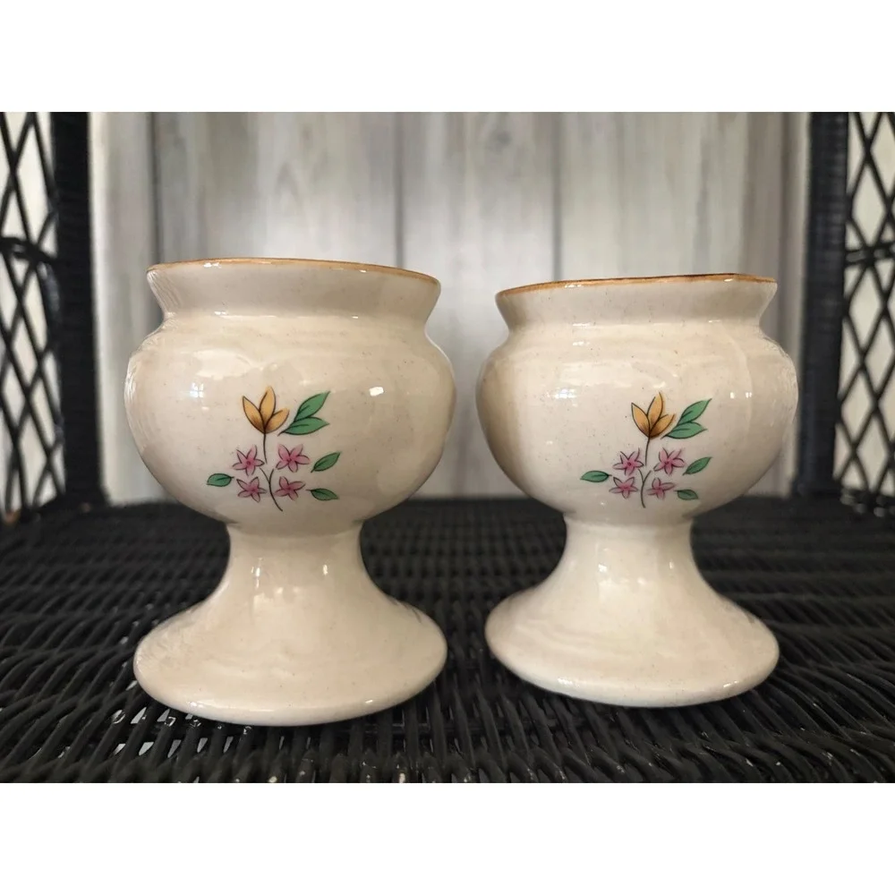 Vintage International Heartland Candle HoldersFloral Set of 2